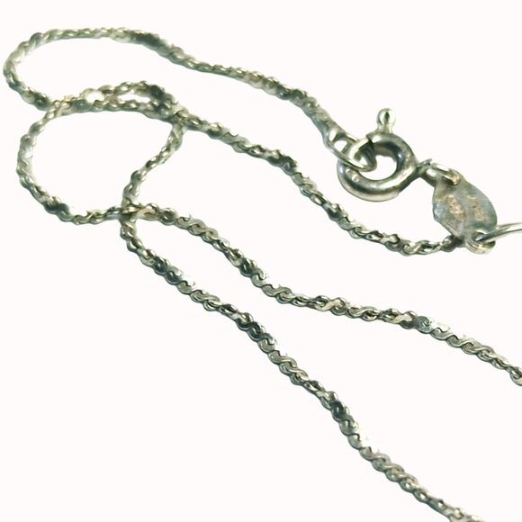 Sterling Silver Italy 925 Delicate Chain Bracelet 7 Inches Long - Picture 4 of 11